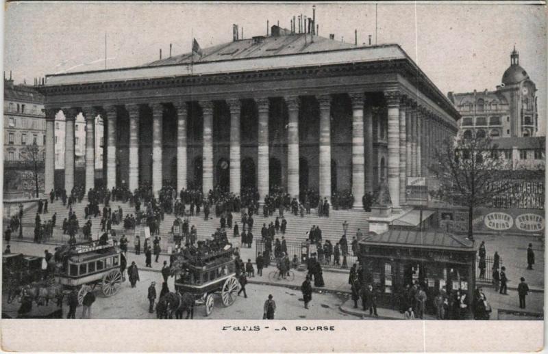 Carte postale ancienne Paris 2e - La Bourse à Paris 2e