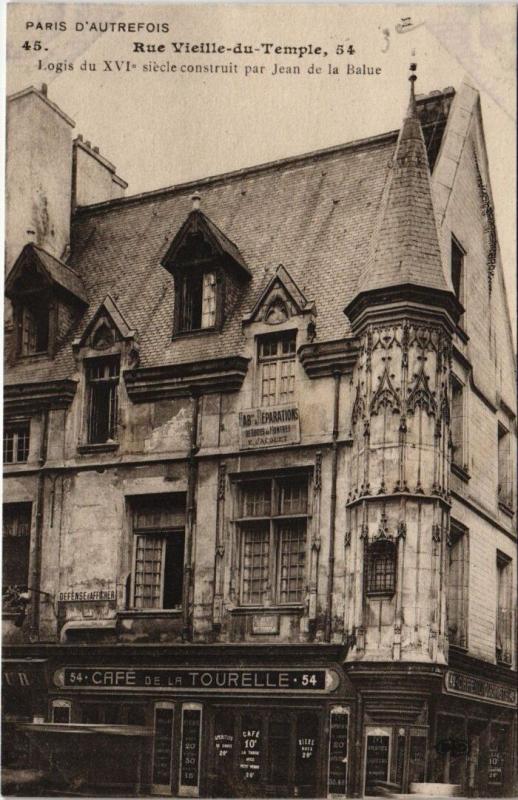 Carte postale ancienne Paris 4e - rue Vieille-du-Temple, 54 à Paris 4e