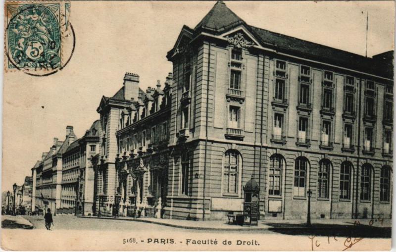 Carte postale ancienne Paris 5e - Facuité de Droit à Paris 5e