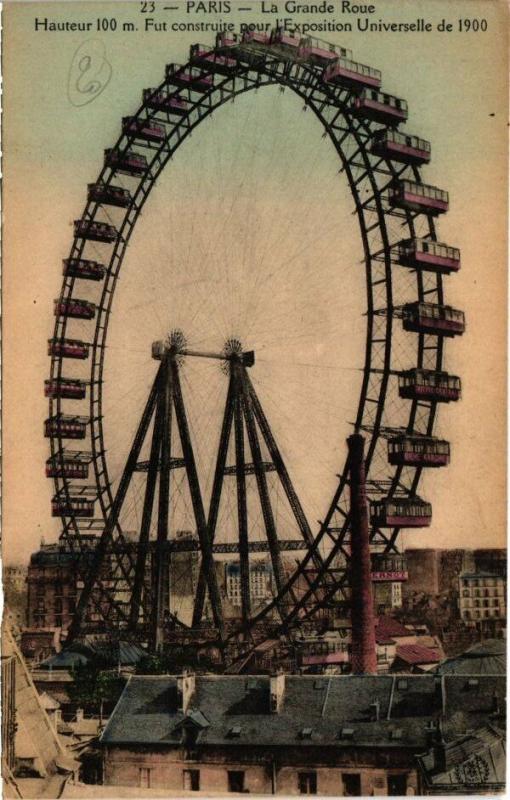 Carte postale ancienne La Grande Roue à Paris 7e
