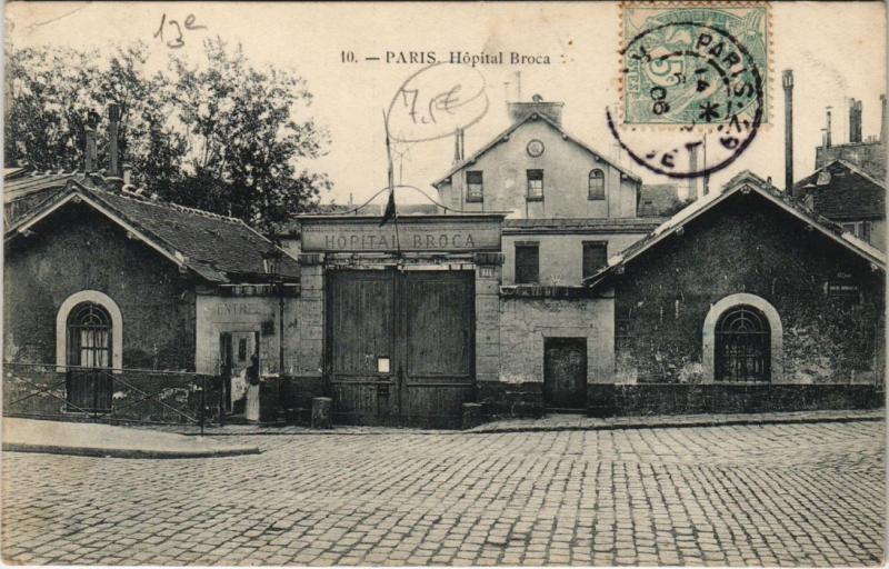 Carte postale ancienne Paris 13e - 10. Hopital Broca à Paris 13e