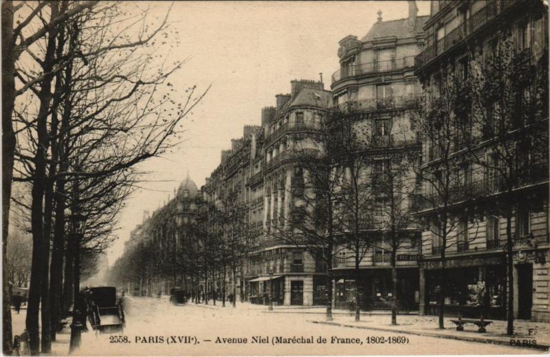 Carte postale ancienne Avenue Niel à Paris 17e