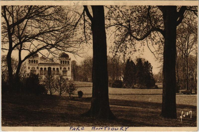 Carte postale ancienne Le Parc Montsouris à Paris 14e