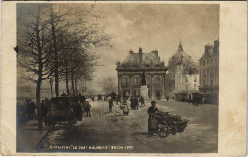 Carte postale ancienne Paris 4e - Le Quai Malaquais à Paris 4e