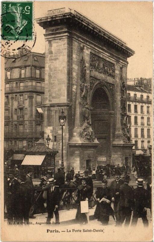 Carte postale ancienne Paris 10e - La Porte Saint-Denis à Paris 10e