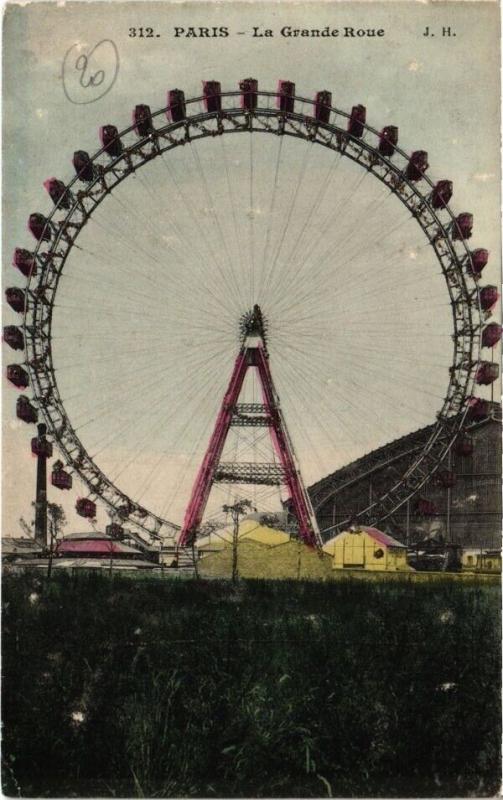 Carte postale ancienne La Grande Roue à Paris 15e