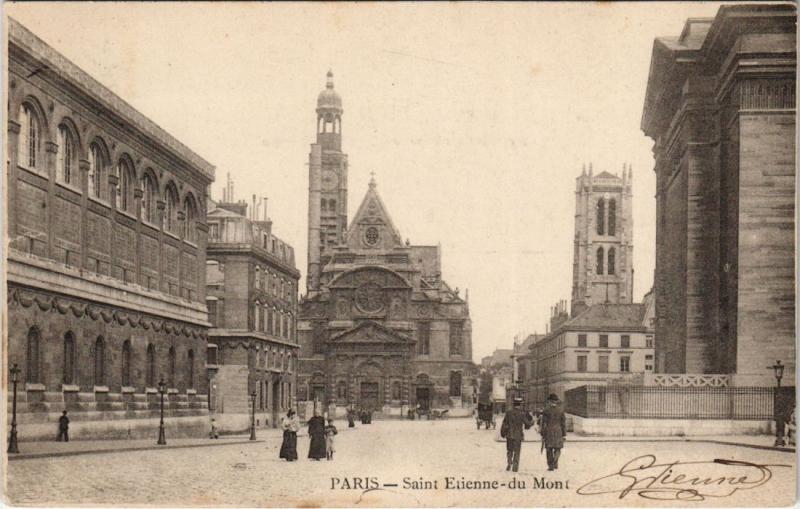 Carte postale ancienne Paris 5e - Saint Etienne-du Mont à Paris 5e