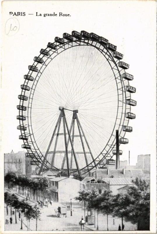 Carte postale ancienne La Grande Roue à Paris 15e