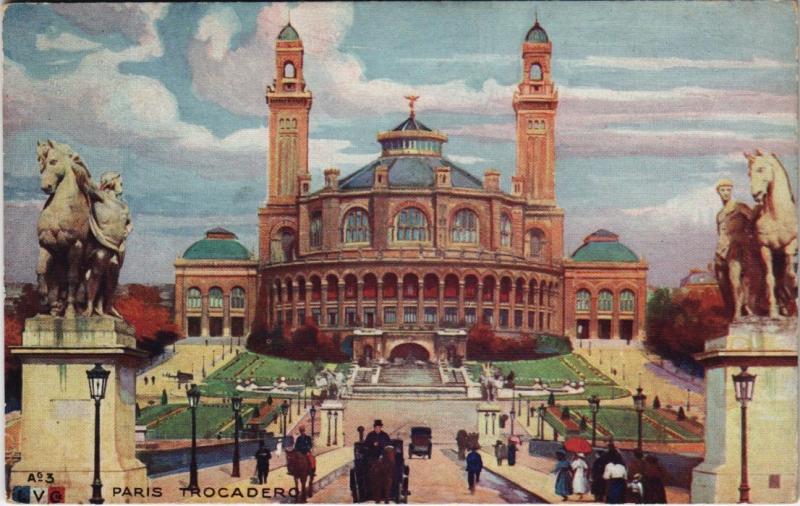 Carte postale ancienne Trocadéro à Paris 7e