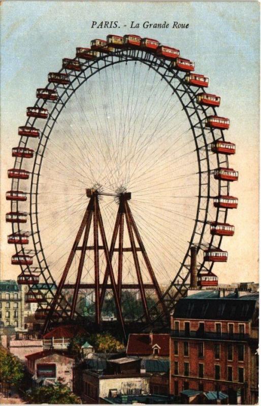 Carte postale ancienne La Grande Roue à Paris 15e