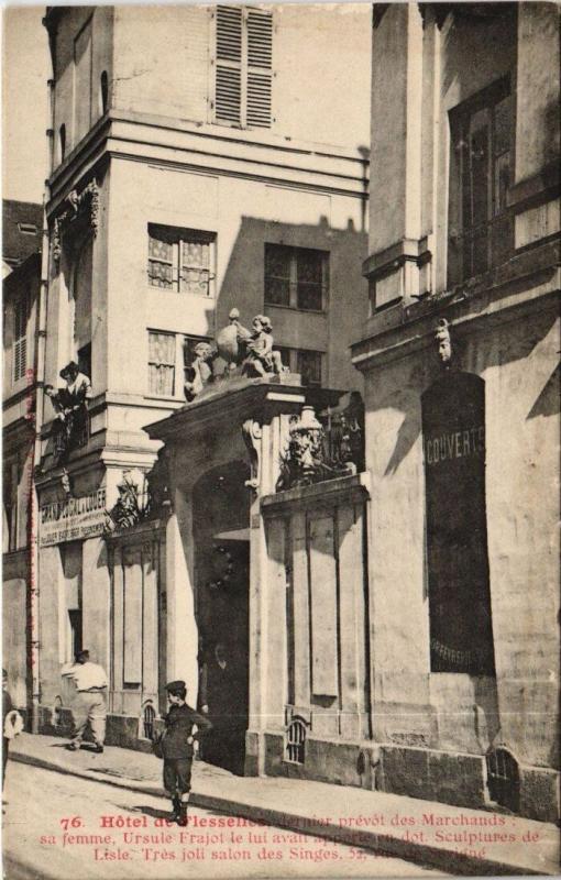Carte postale ancienne Paris 3e - Hôtel de Flesselles à Paris 3e