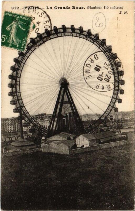 Carte postale ancienne La Grande Roue à Paris 15e