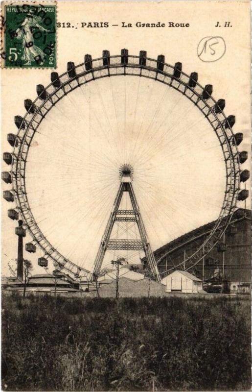 Carte postale ancienne La Grande Roue à Paris 15e