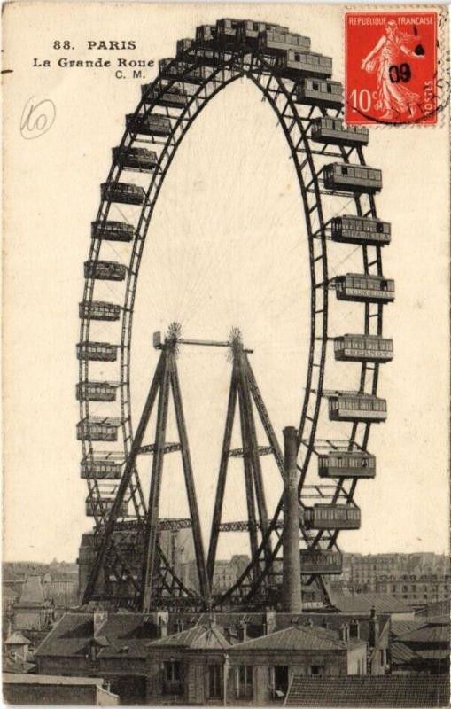 Carte postale ancienne La Grande Roue à Paris 7e