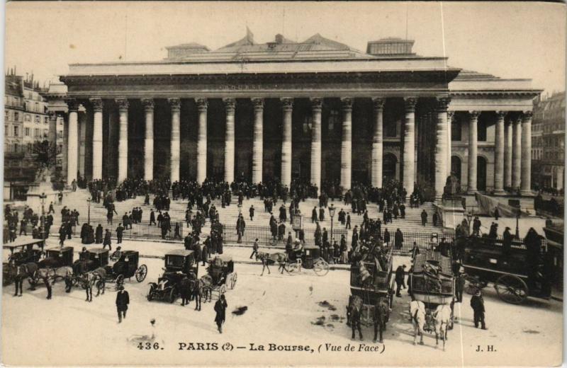 Carte postale ancienne Paris 2e - La Bourse à Paris 2e