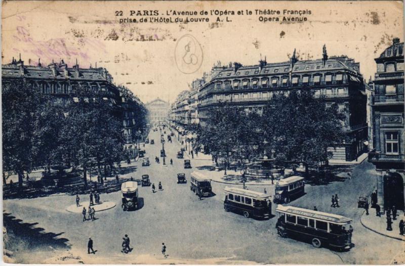 Carte postale ancienne Paris 2e - Avenue de la Opéra à Paris 2e
