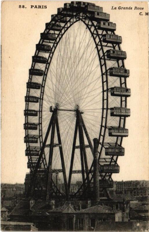Carte postale ancienne La Grande Roue à Paris 7e