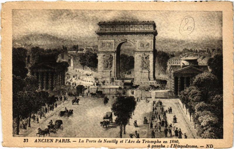 Carte postale ancienne Ancien Paris - La Porte de Neuilly