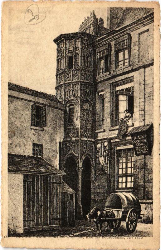 Carte postale ancienne Ancien Paris - Maison Gothique
