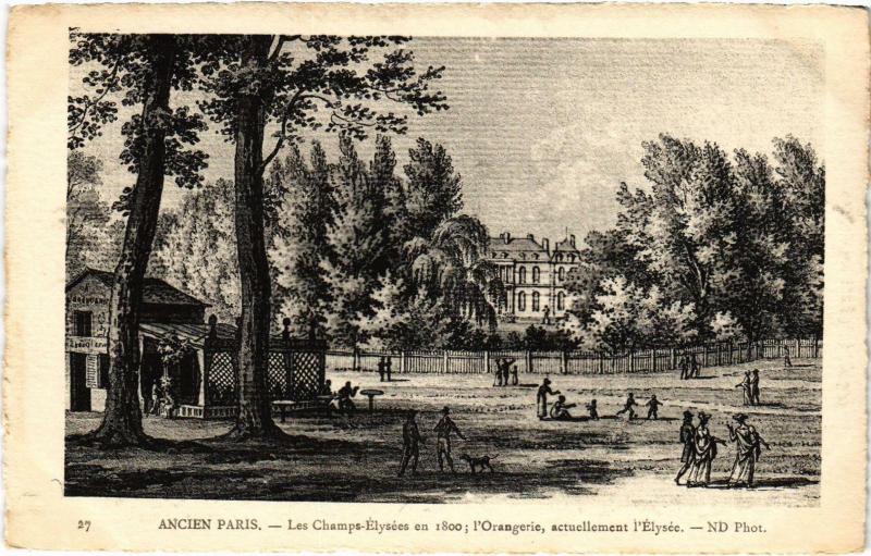 Carte postale ancienne Ancien Paris - Les Champs-Elysées