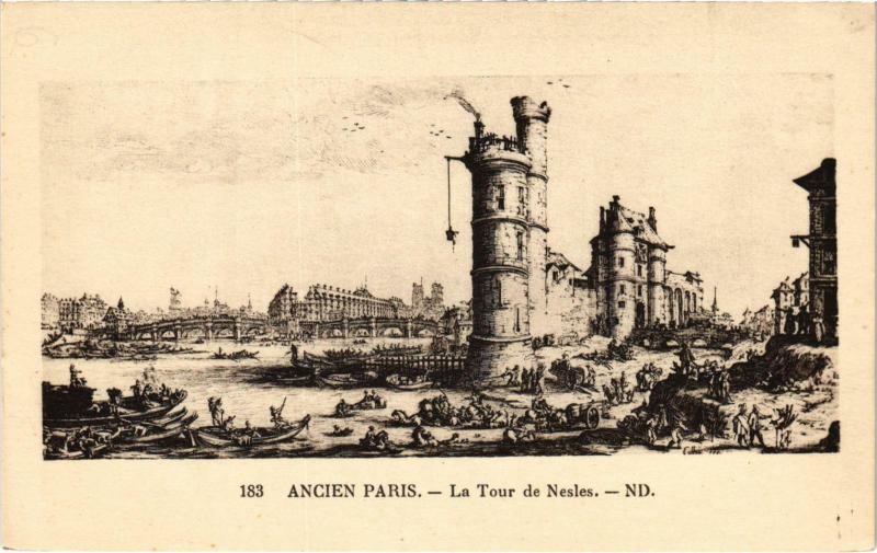Carte postale ancienne Ancien Paris - Tour de Nesle