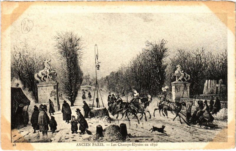 Carte postale ancienne Ancien Paris - Les Champs-Elysées