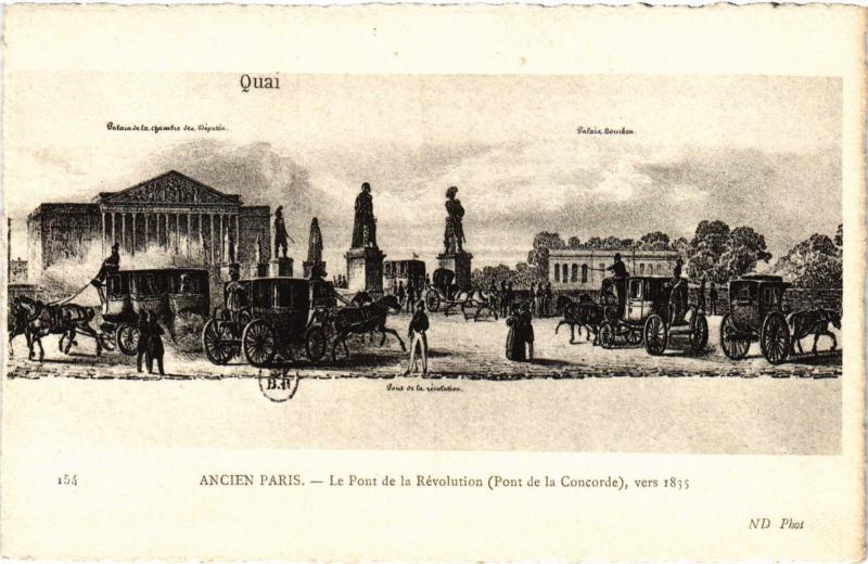 Carte postale ancienne Ancien Paris - La Pont de la Révolution