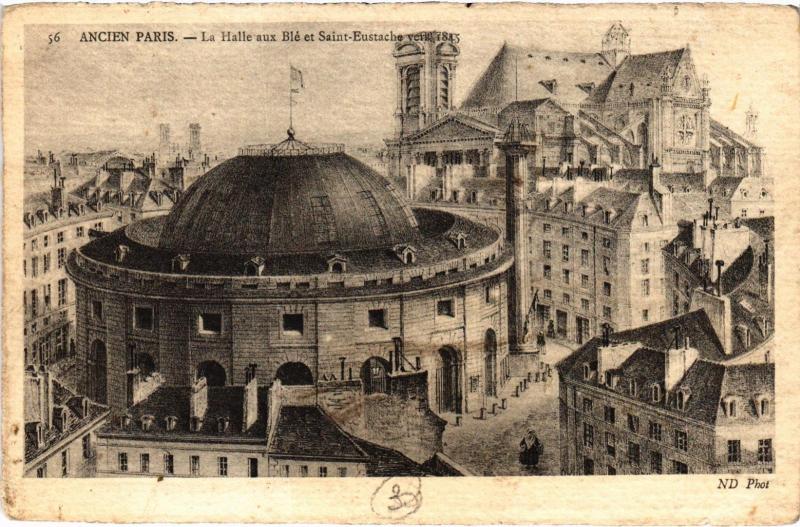 Carte postale ancienne Ancien Paris - La Halle au Blé