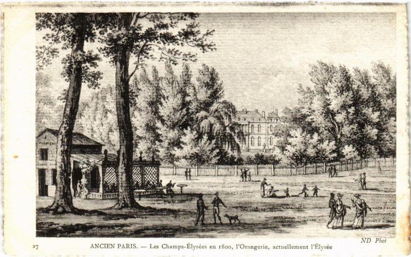 Carte postale ancienne Ancien Paris - Les Champs Elysées