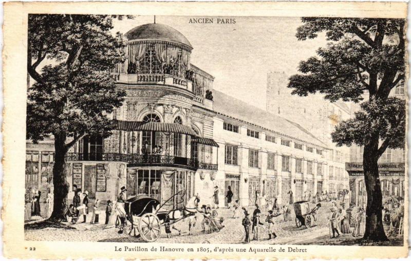 Carte postale ancienne Ancien Paris - Le Pavillon de Hanovre