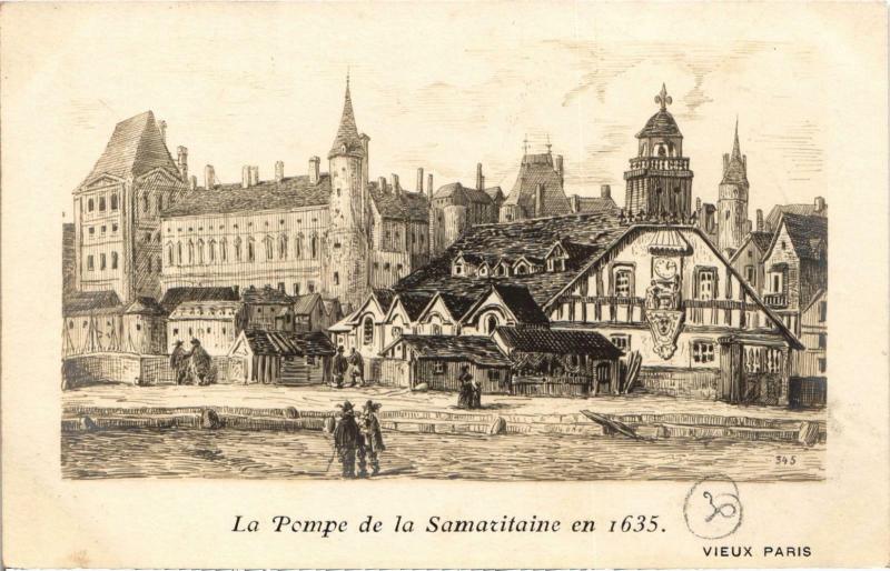 Carte postale ancienne Ancien Paris - La Pompe de la Samaritaine