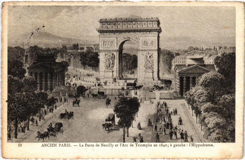 Carte postale ancienne Ancien Paris - La Porte de Neuilly
