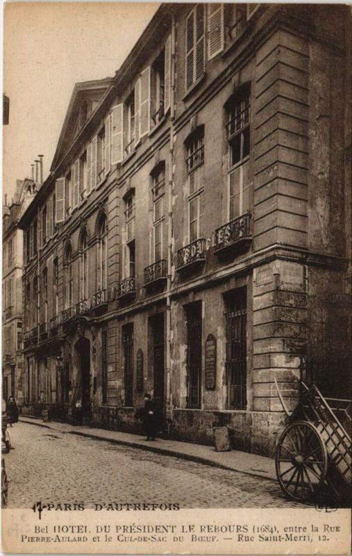 Carte postale ancienne Paris 5e - Bel Hotel du président le rebours à Paris 5e