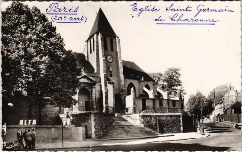 Carte postale ancienne Saint-Germain de Charonne à Paris 20e