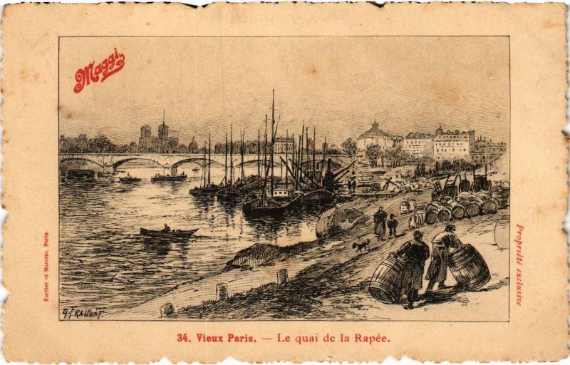 Carte postale ancienne Ancien Paris - Le quai de la Rapée