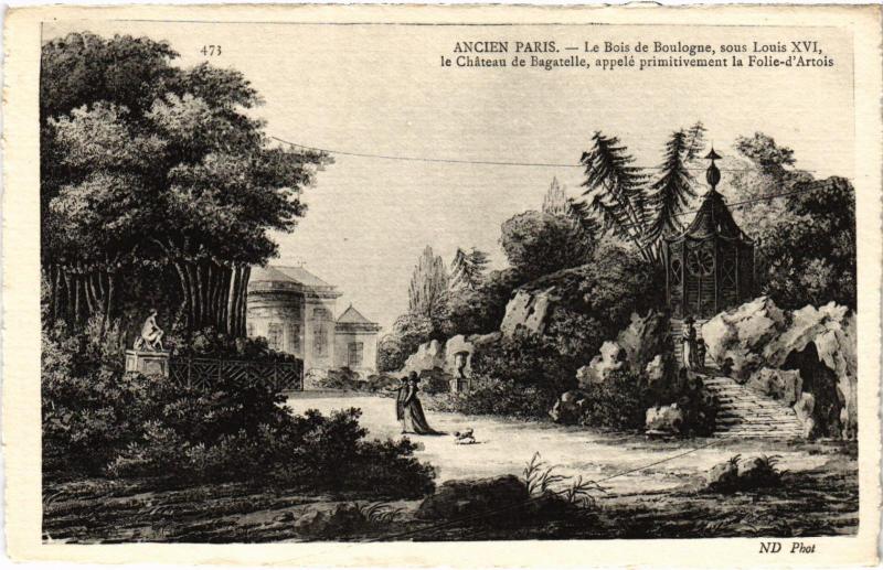 Carte postale ancienne Ancien Paris - Le Bois de Boulogne