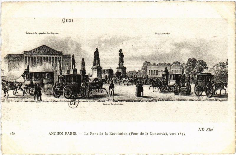 Carte postale ancienne Ancien Paris - Le Pont de la Révolution