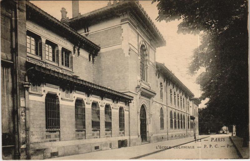 Carte postale ancienne Paris 3e - -L'Ecole Coloniale à Paris 3e
