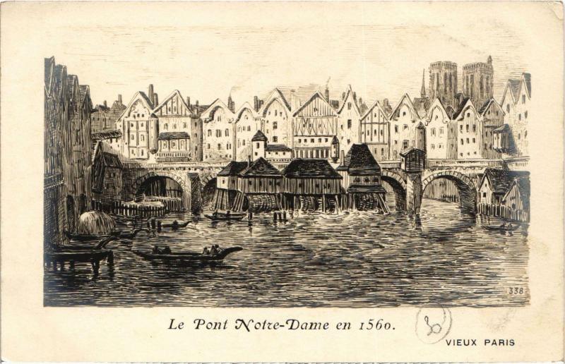 Carte postale ancienne Ancien Paris - Le Pont Notre-Dame