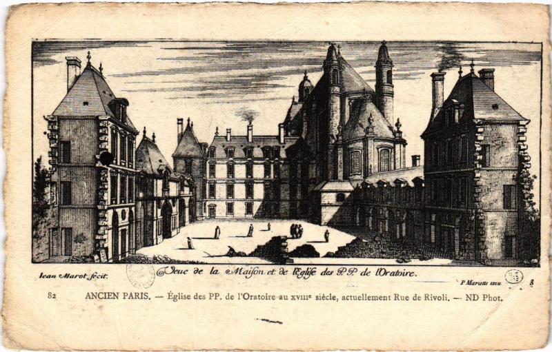 Carte postale ancienne Ancien Paris - Eglise des P.P