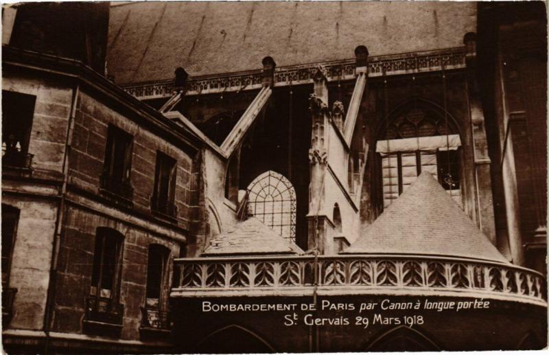 Carte postale ancienne Paris 4e - Raid de Gothas sur Paris à Paris 4e