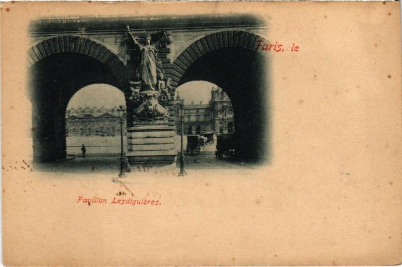 Carte postale ancienne Paris 4e - Pavillon Lesdiguiéres à Paris 4e
