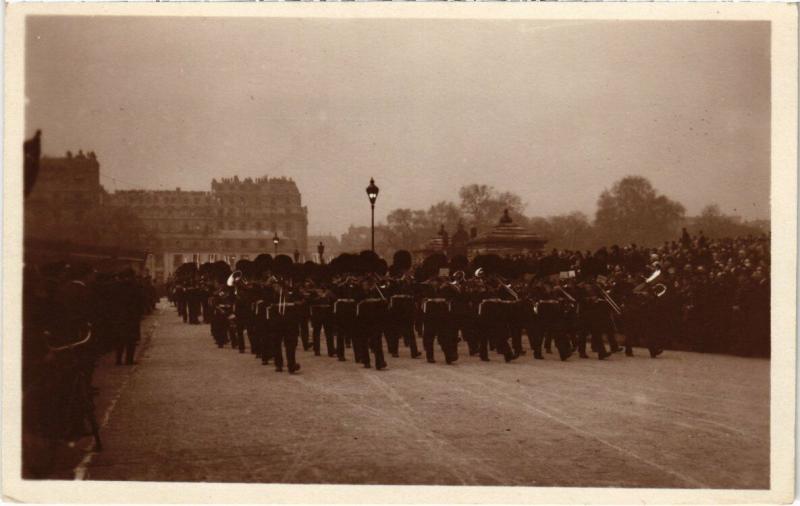 Carte postale ancienne Paris - Funéralles du Maréchal Foch à Paris