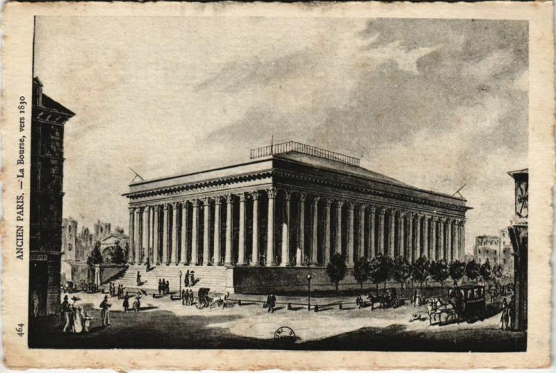 Carte postale ancienne Paris 2e - La Bourse à Paris 2e