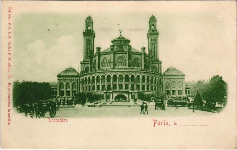 Carte postale ancienne Trocadéro à Paris 16e