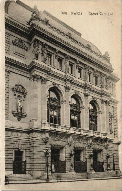 Carte postale ancienne Paris 2e - Opéra-Comique à Paris 2e