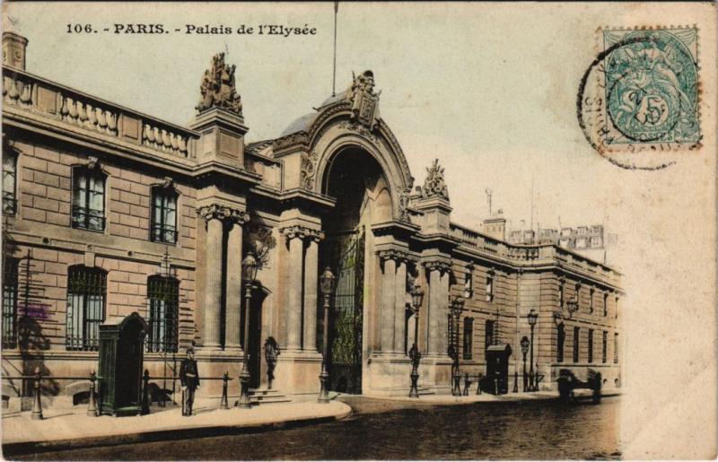Carte postale ancienne Paris 8e - 106. Palais de l'Elysée à Paris 8e