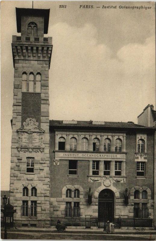 Carte postale ancienne Paris 5e - Institut Océanographique à Paris 5e