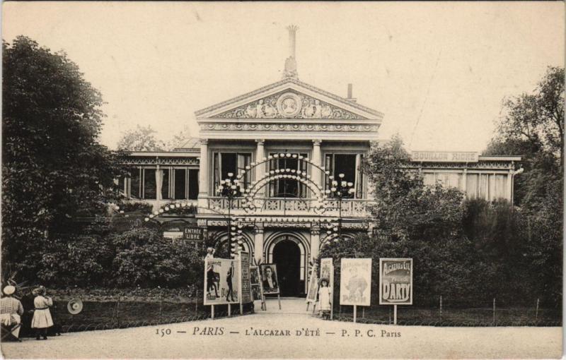 Carte postale ancienne Paris 8e - 150. L'Alcazar d'Eté à Paris 8e