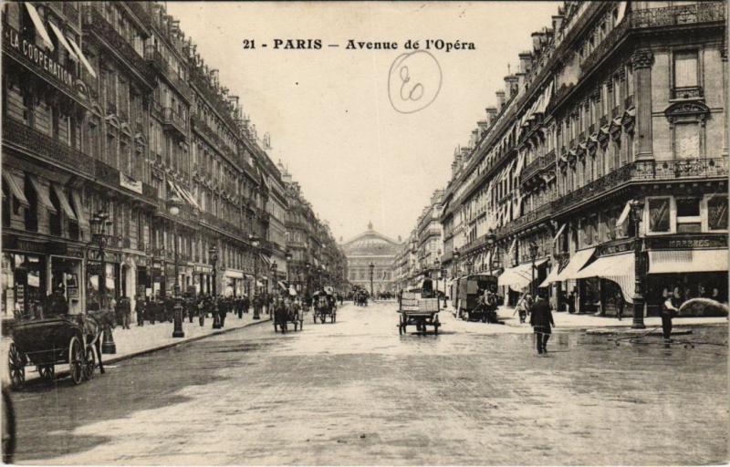 Carte postale ancienne Paris 2e - Avenue de l'Opéra à Paris 2e